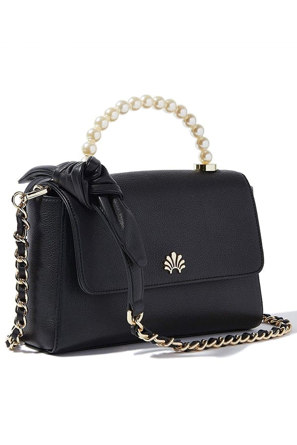LELE SADOUGHI DESIGNS-Tabitha Top Handle Cross Body Bag-JET