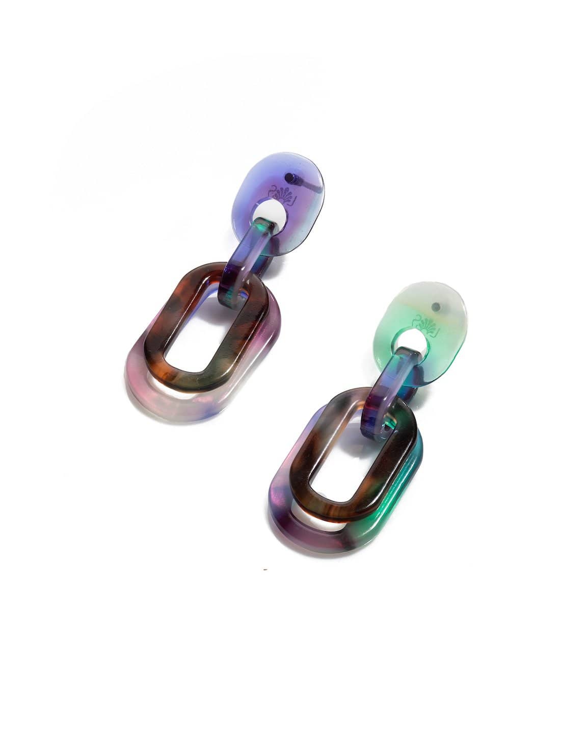 LELE SADOUGHI DESIGNS-Mini Slim Banded Earrings-BLUE