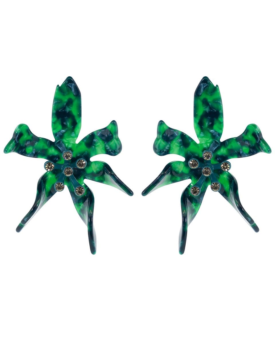 LELE SADOUGHI DESIGNS-Emerald Water Lily Earrings-EMERALD
