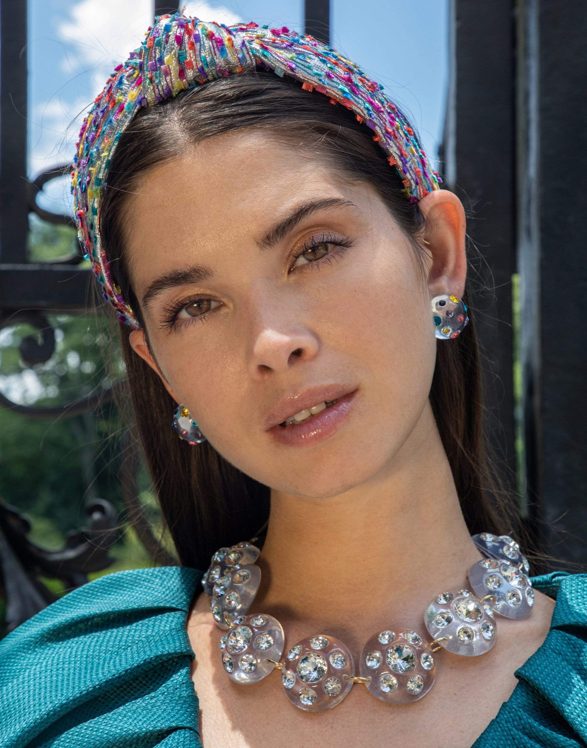 LELE SADOUGHI DESIGNS-Constellation Button Earrings-RAINBOW