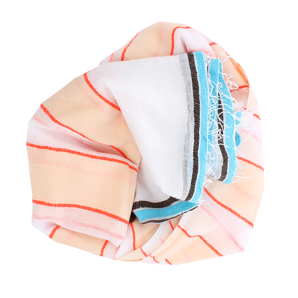 LEMLEM-Bara Gauze Scarf-PEACH