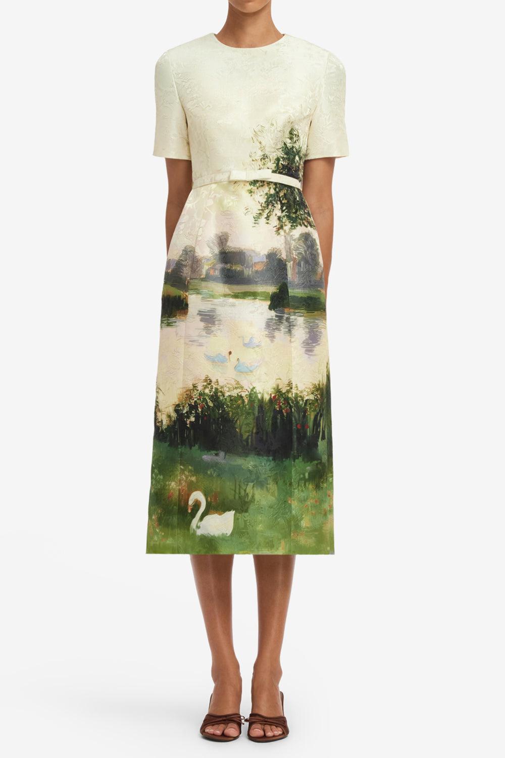 Elizabeth Midi Dress-NOVELTY-4-CLOTHINGDRESSCASUAL-LEO LIN