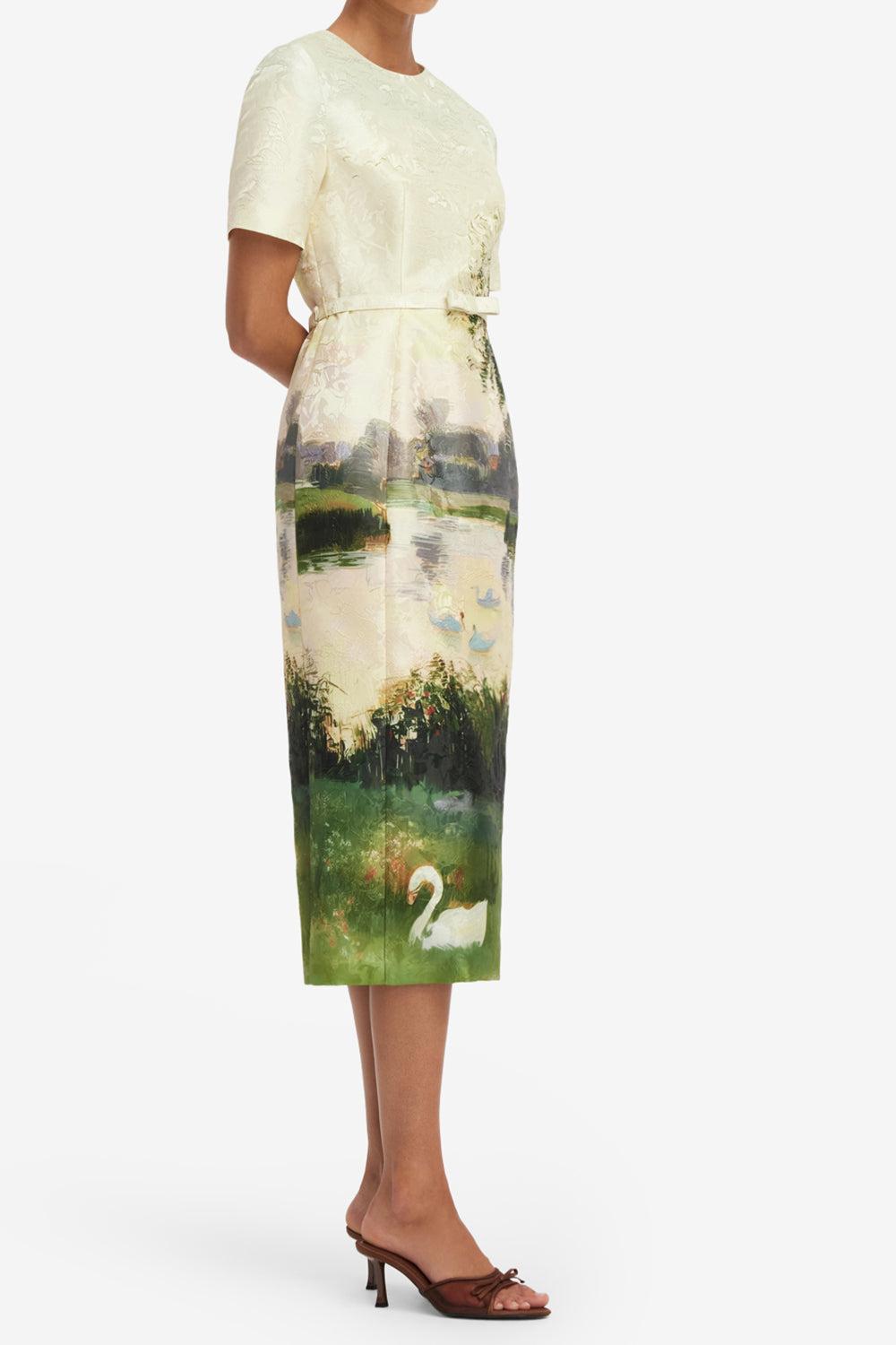 Elizabeth Midi Dress-NOVELTY-4-CLOTHINGDRESSCASUAL-LEO LIN