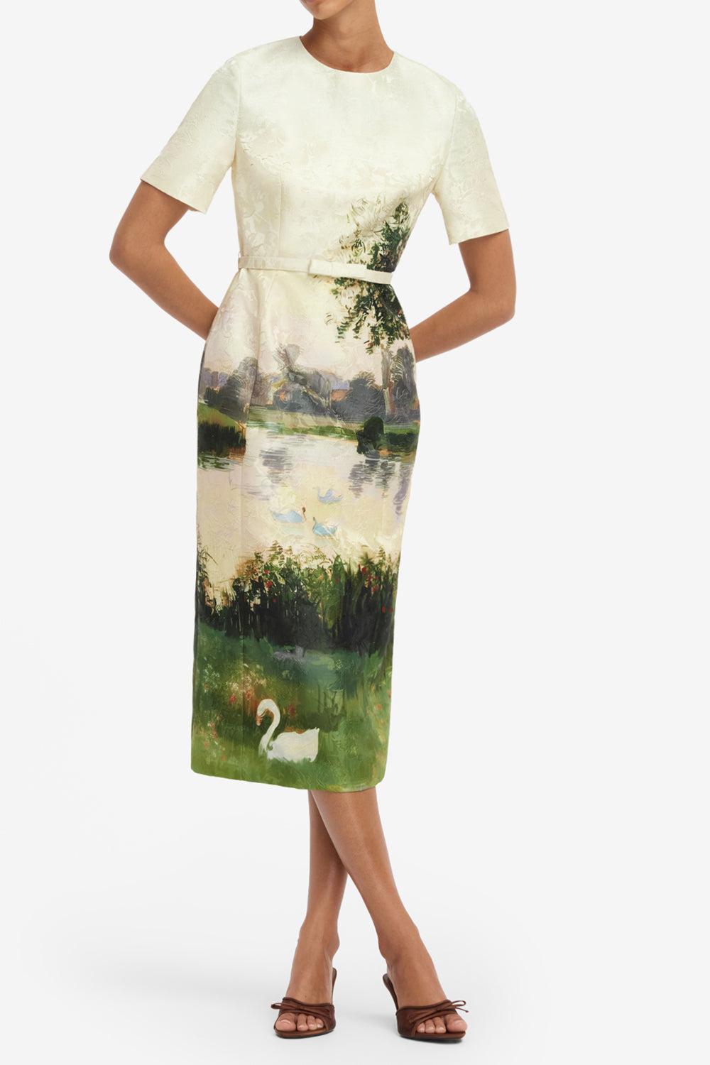 Elizabeth Midi Dress-NOVELTY-4-CLOTHINGDRESSCASUAL-LEO LIN