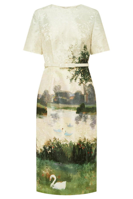 Elizabeth Midi Dress-NOVELTY-4-CLOTHINGDRESSCASUAL-LEO LIN