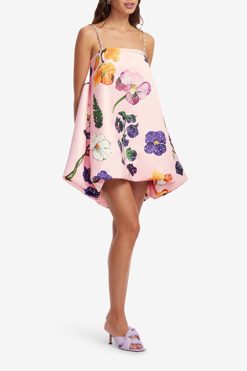 Patsy Mini Dress- Wildbloom-PINK-2-CLOTHINGDRESSCASUAL-LEO LIN