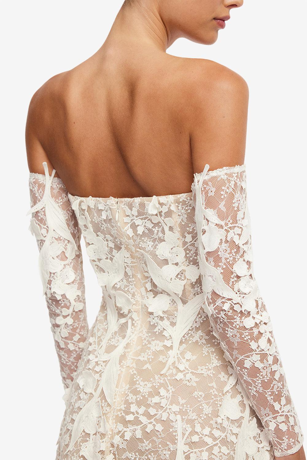 Ana Midi Dress-CREAM-4-CLOTHINGDRESSCOCKTAIL-LEO LIN