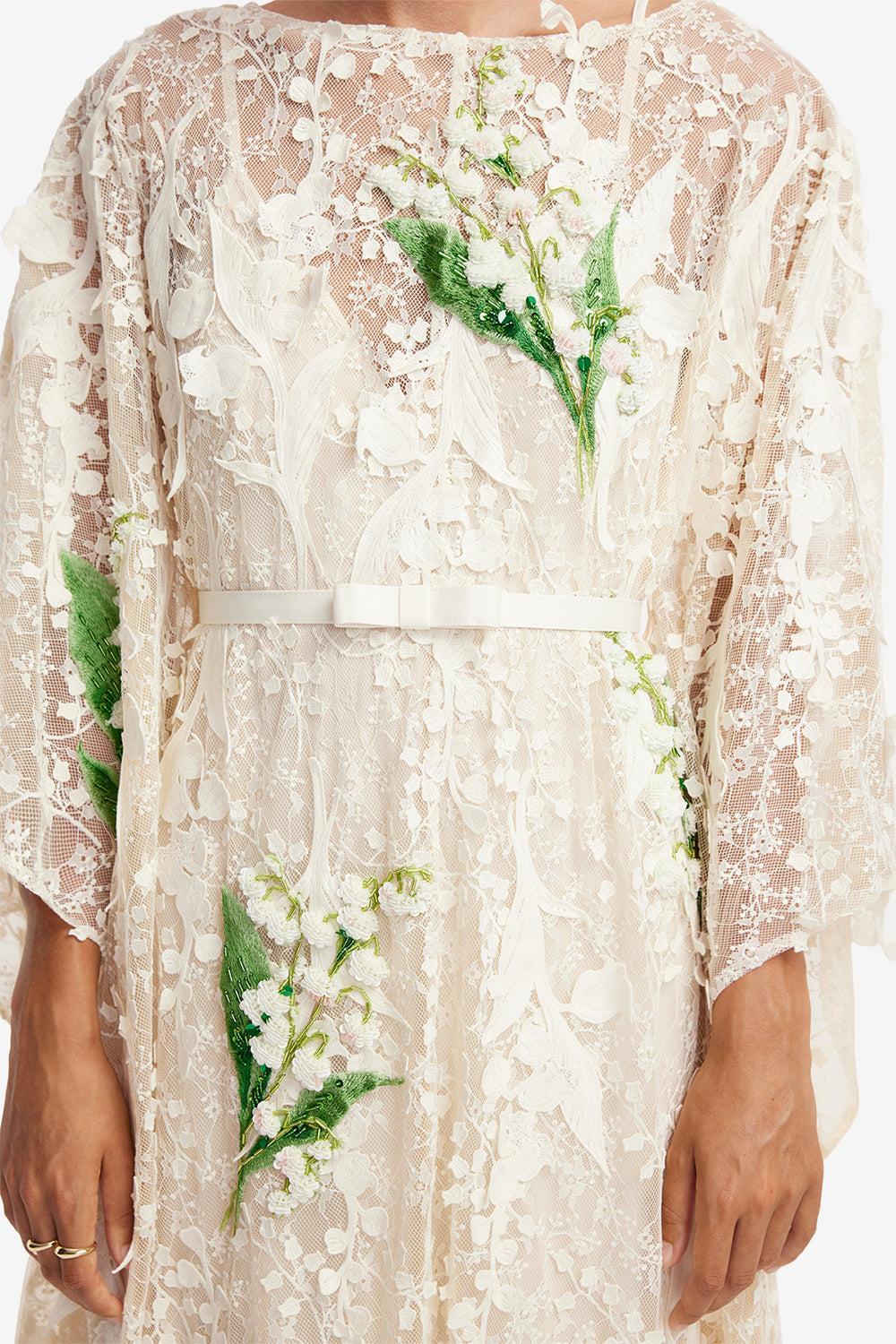 Willow Kaftan Maxi Dress-CREAM-S-CLOTHINGDRESSEVENING-LEO LIN