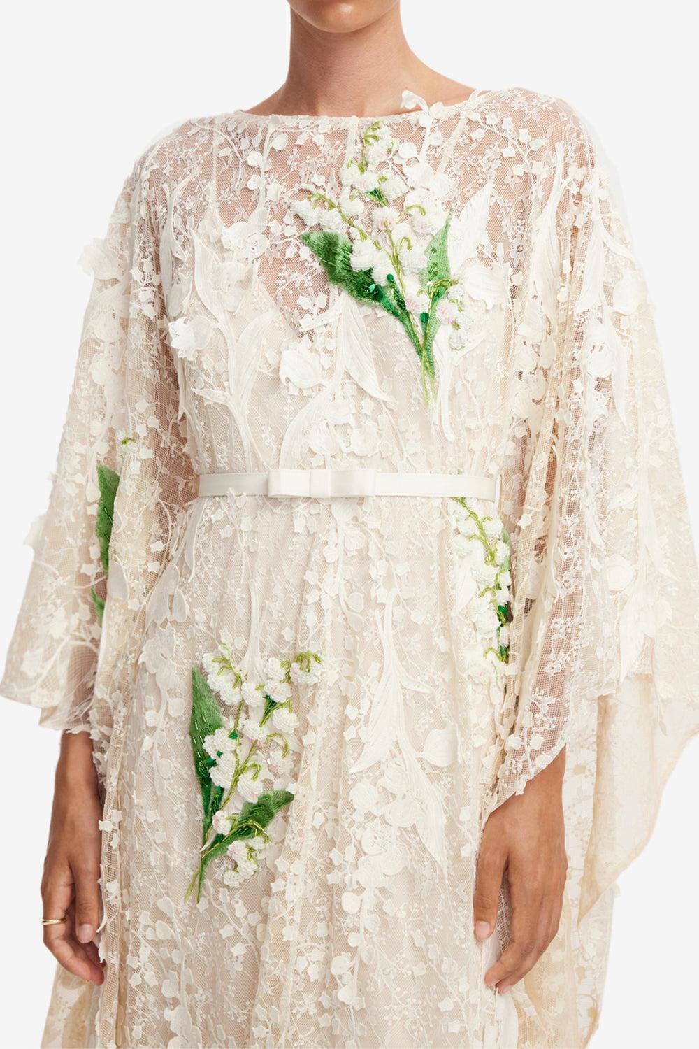 Willow Kaftan Maxi Dress-CREAM-S-CLOTHINGDRESSEVENING-LEO LIN