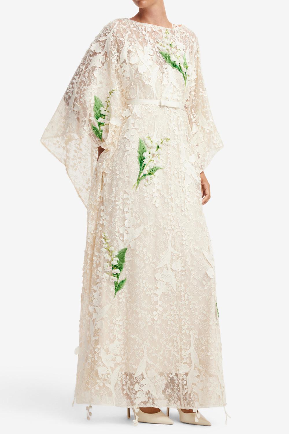 Willow Kaftan Maxi Dress-CREAM-S-CLOTHINGDRESSEVENING-LEO LIN