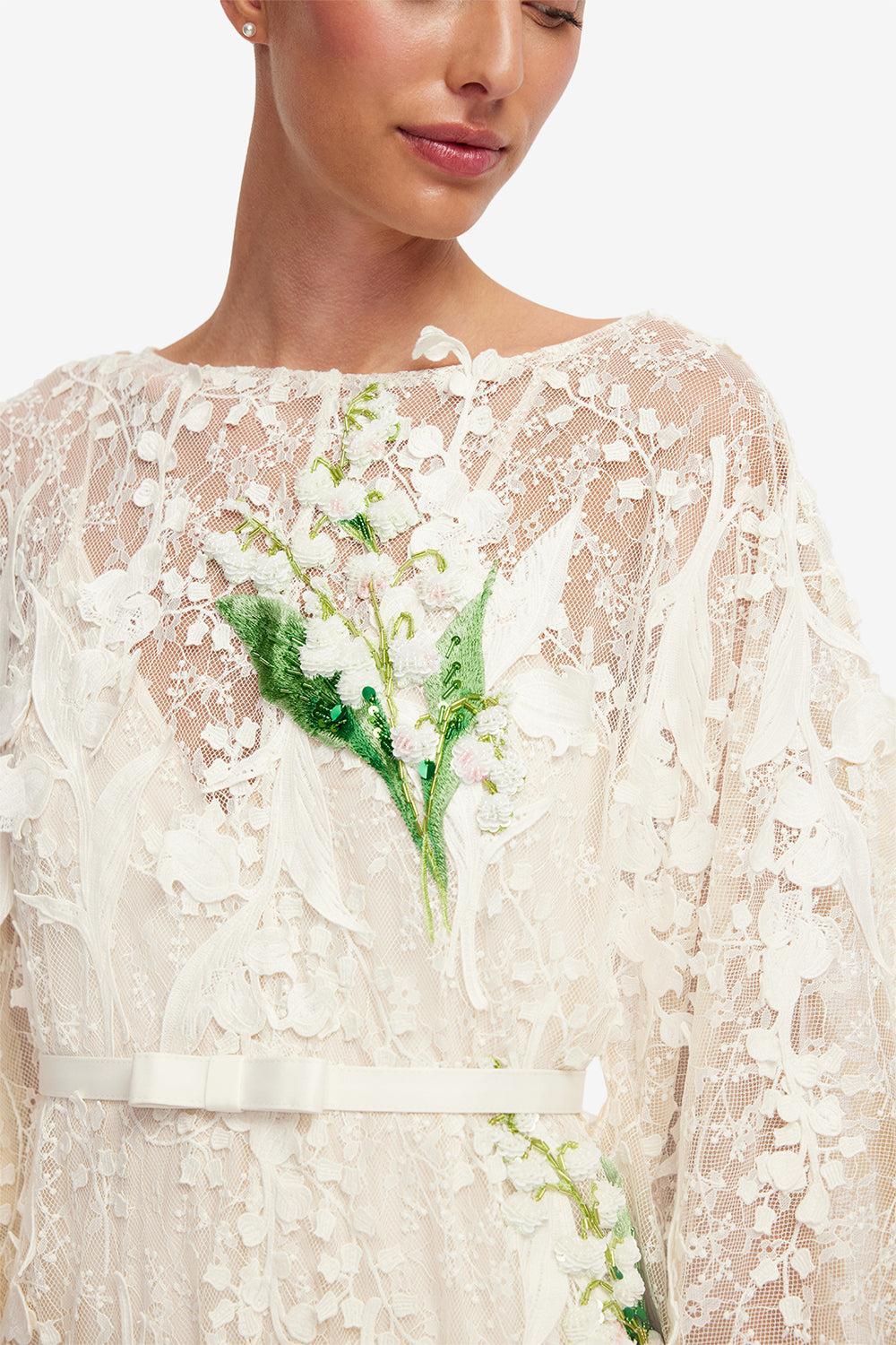 Willow Kaftan Maxi Dress-CREAM-S-CLOTHINGDRESSEVENING-LEO LIN