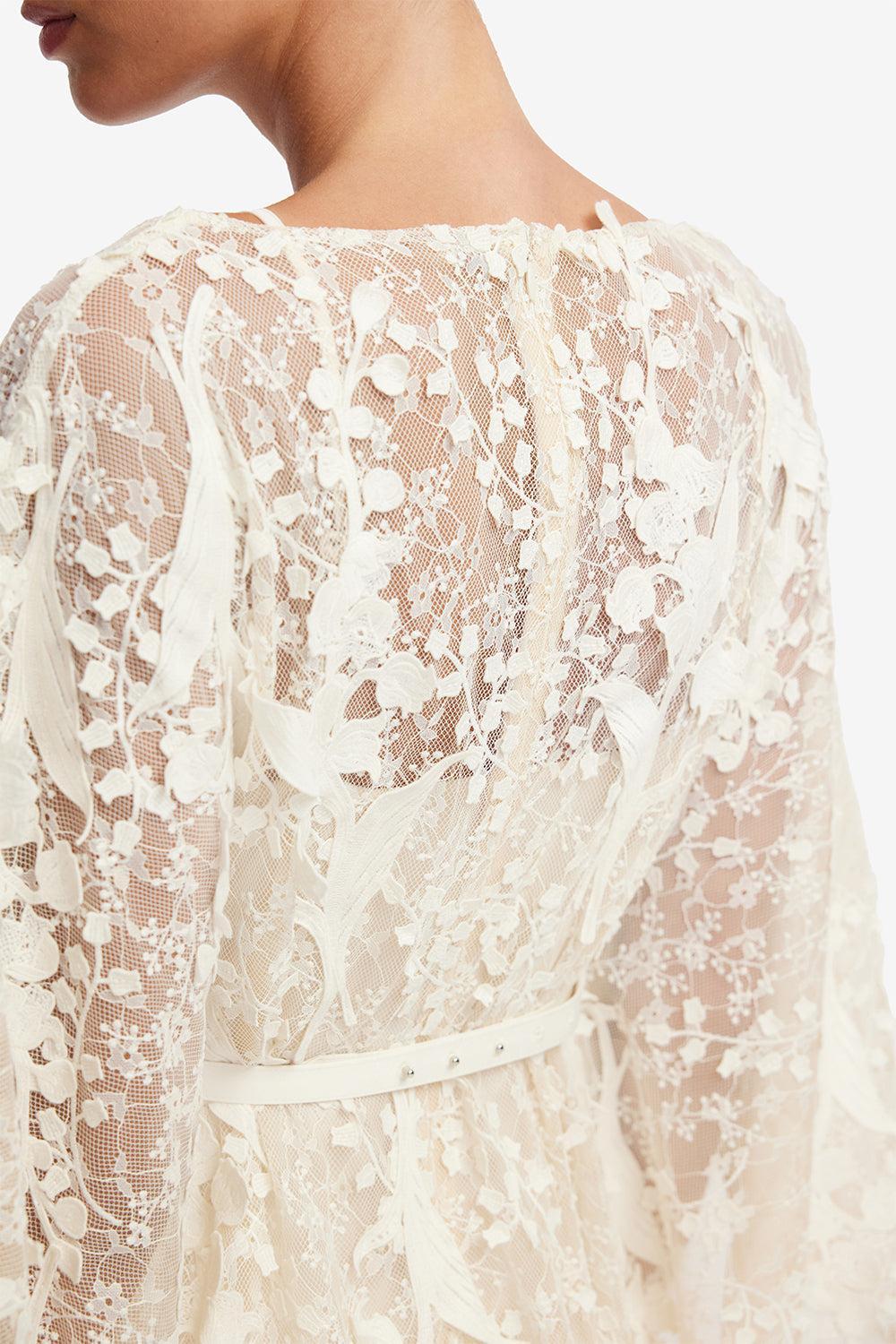 Willow Kaftan Maxi Dress-CREAM-S-CLOTHINGDRESSEVENING-LEO LIN