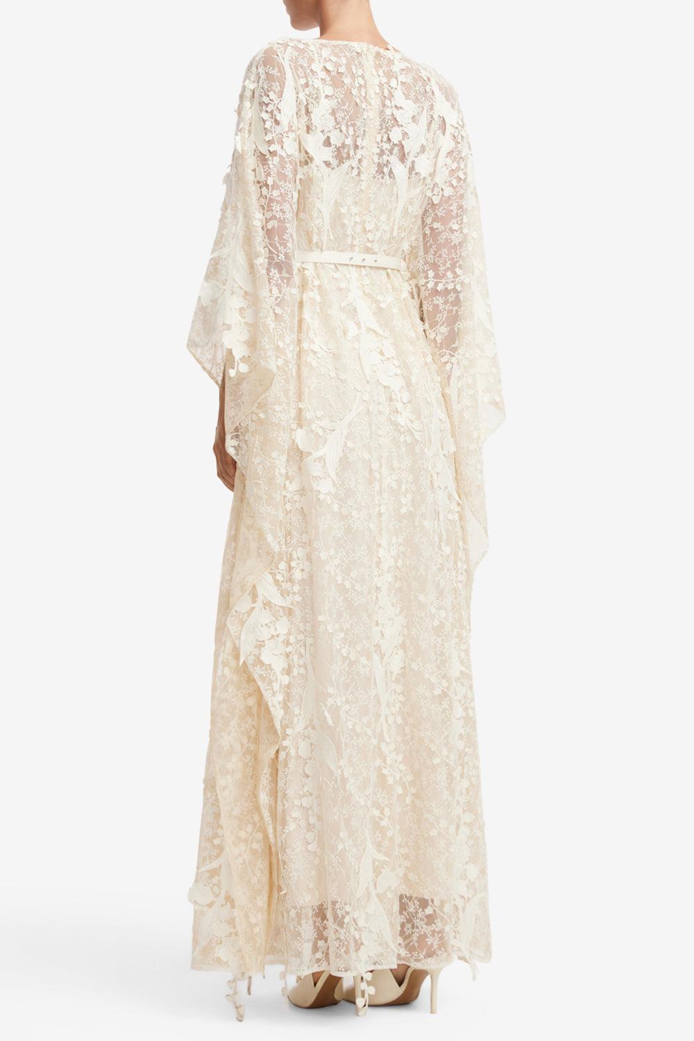 Willow Kaftan Maxi Dress-CREAM-S-CLOTHINGDRESSEVENING-LEO LIN