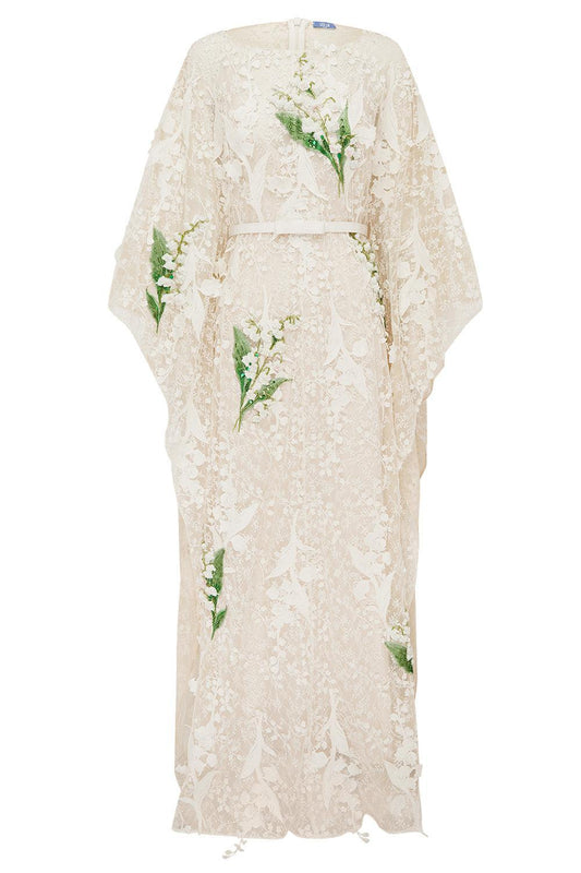 Willow Kaftan Maxi Dress-CREAM-S-CLOTHINGDRESSEVENING-LEO LIN