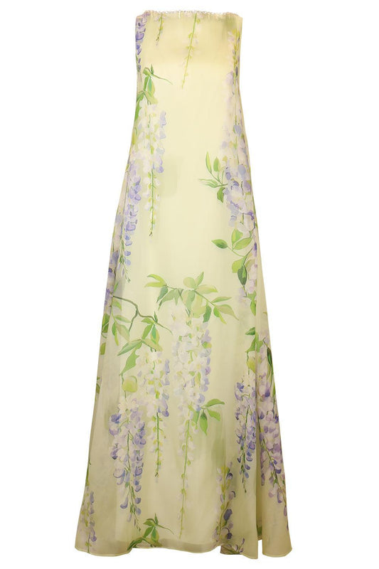 Yumei Embellished Open Back Gown
