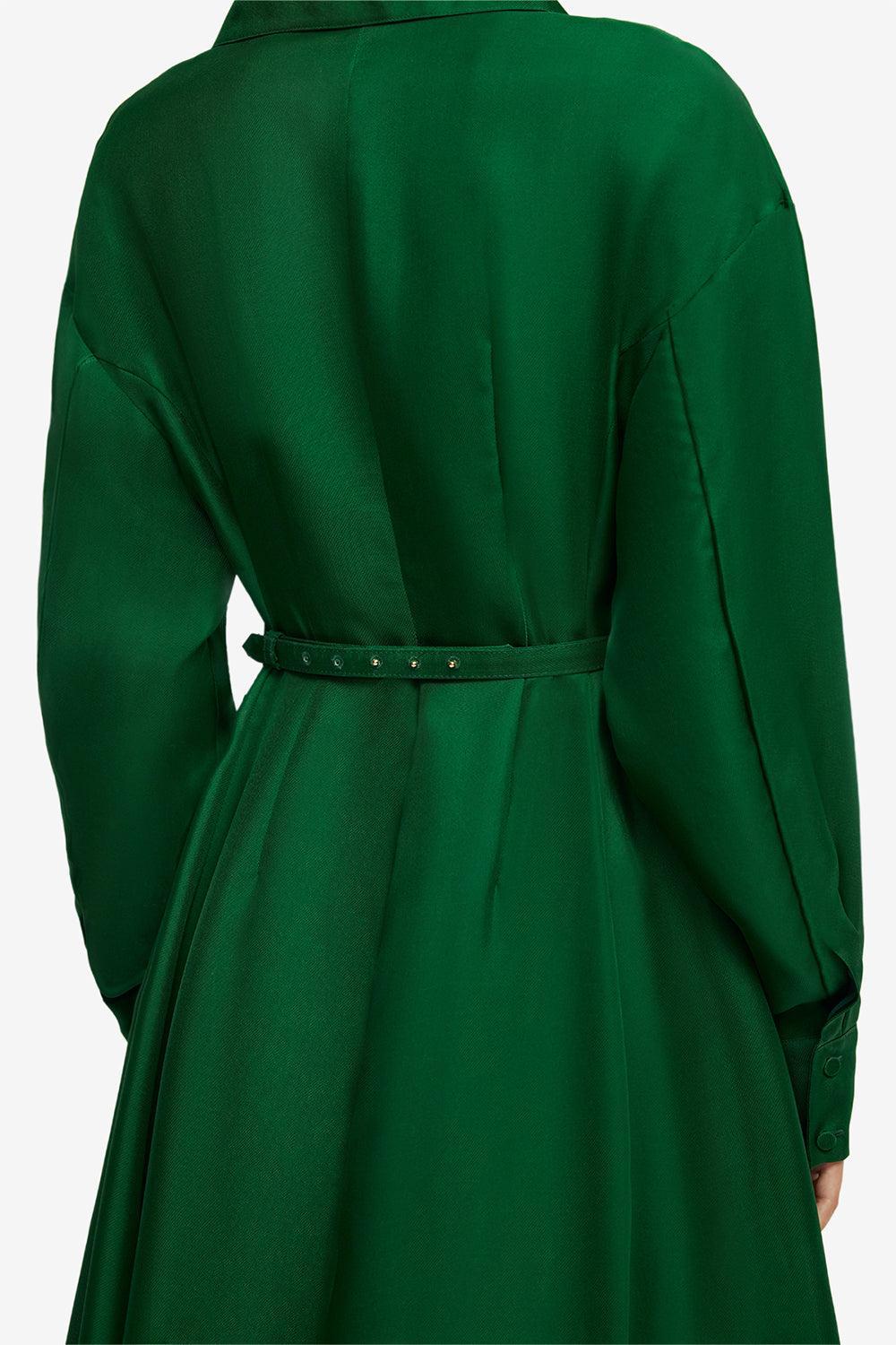 Josephine Gown - Forest-GREEN-2-CLOTHINGDRESSGOWN-LEO LIN