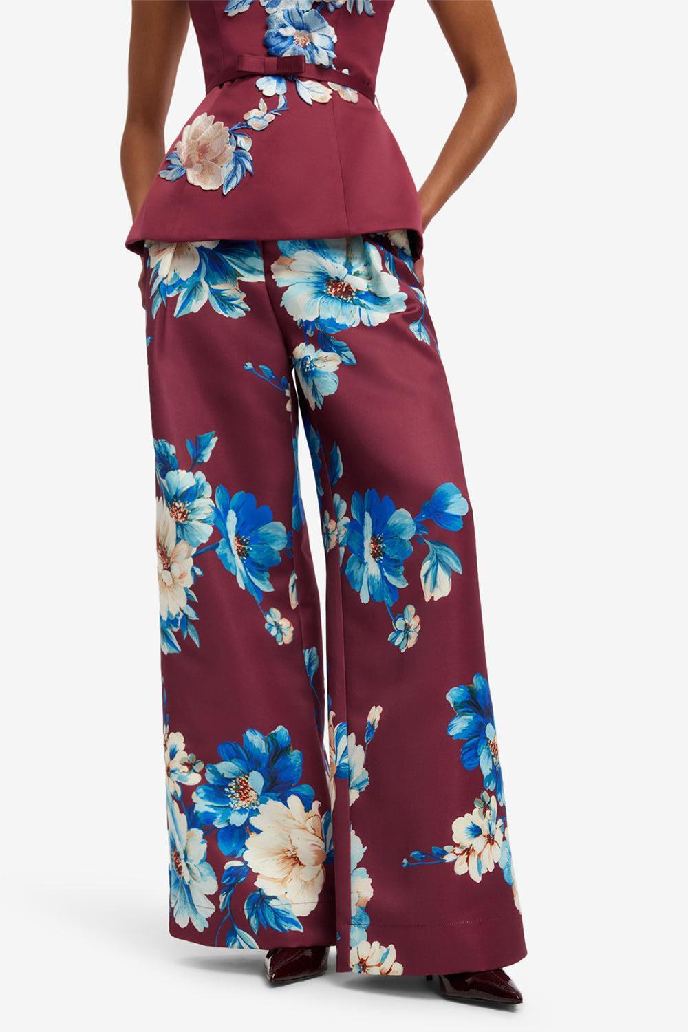 Elisha Pant-RED-2-CLOTHINGPANTWIDE LEG-LEO LIN