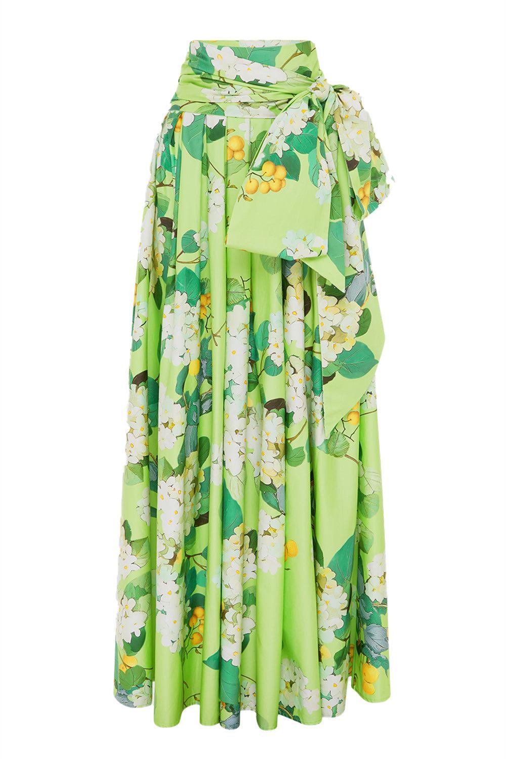 VALERIA SKIRT-LIME-4-CLOTHINGSKIRTMAXI-LEO LIN