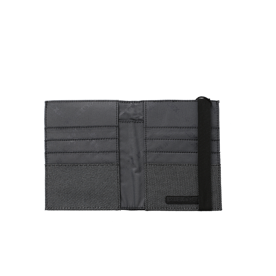 LEXDRAY-Paris Passport Case-BLK/WHT