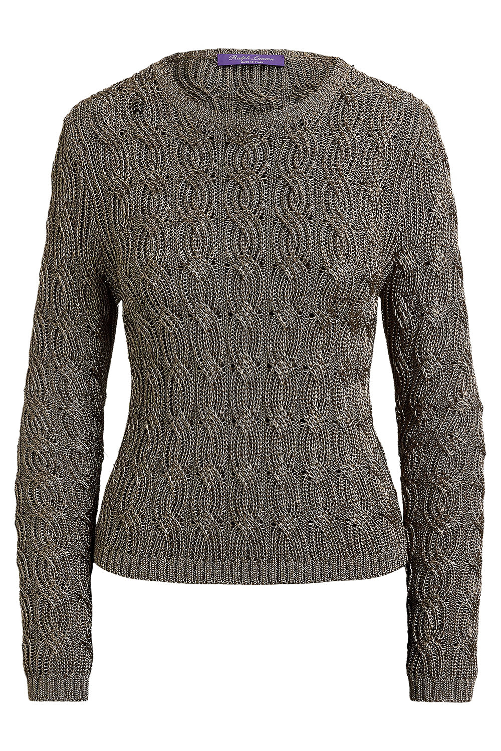 Metallic Crewneck Sweater
