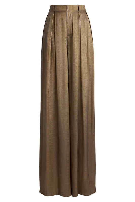 Greer Pleated Pant-GOLD-2-CLOTHINGPANTWIDE LEG-RALPH LAUREN