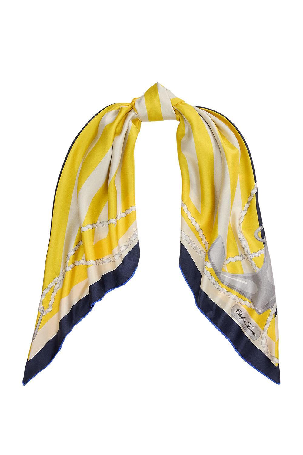 Striped Nautical Square Scarf-BLUE-O/S-ACCESSORIESCARVES-RALPH LAUREN