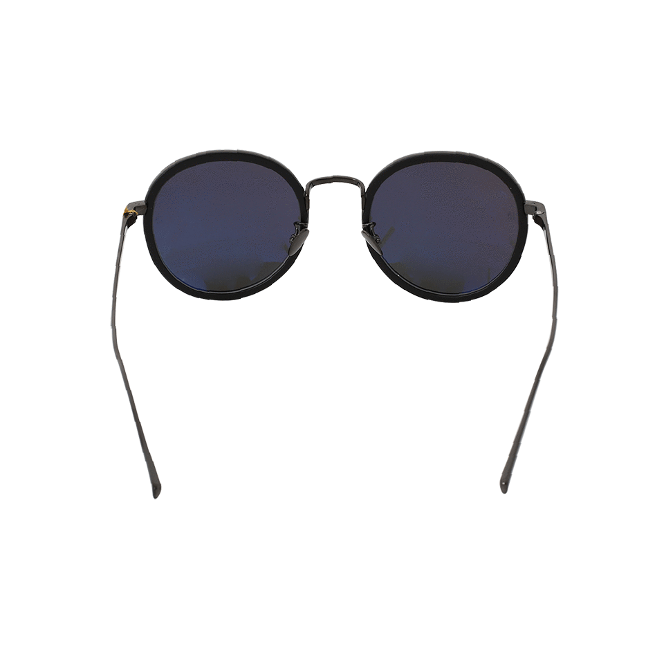 LINDA FARROW-Round Sunglasses-BLCK/GREY