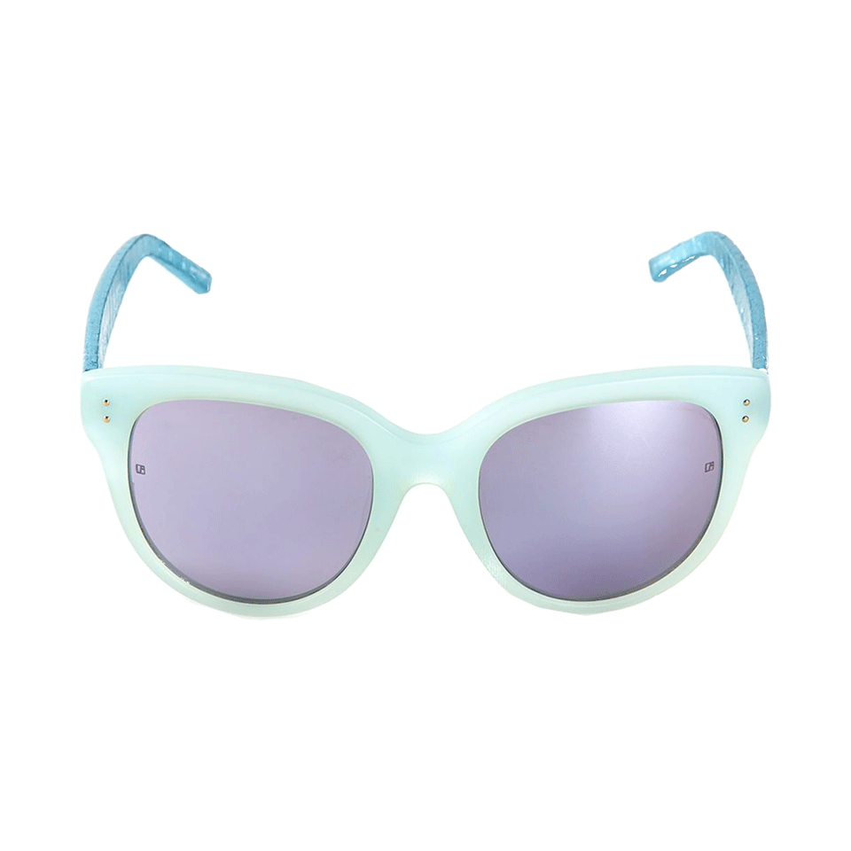 LINDA FARROW-Oversized Sunglasses-BLUE