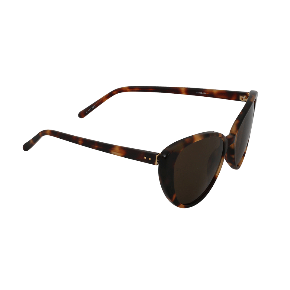 LINDA FARROW-Cat-Eye Sunglasses-BROWN