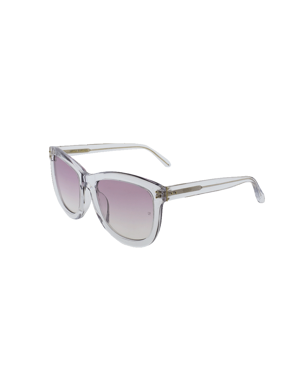 LINDA FARROW-Acetate Colored Sunglasses-CLR/PNK