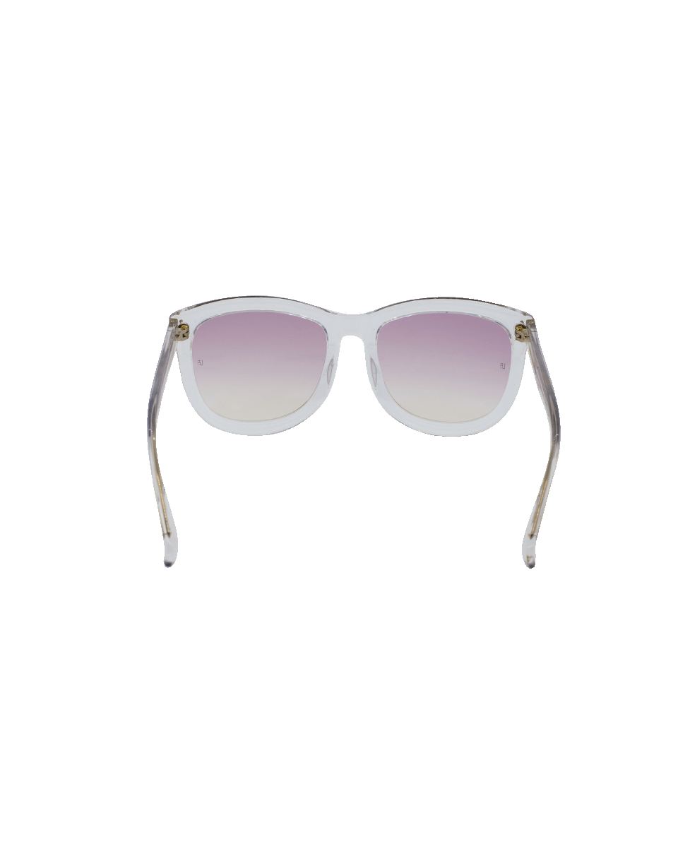 LINDA FARROW-Acetate Colored Sunglasses-CLR/PNK