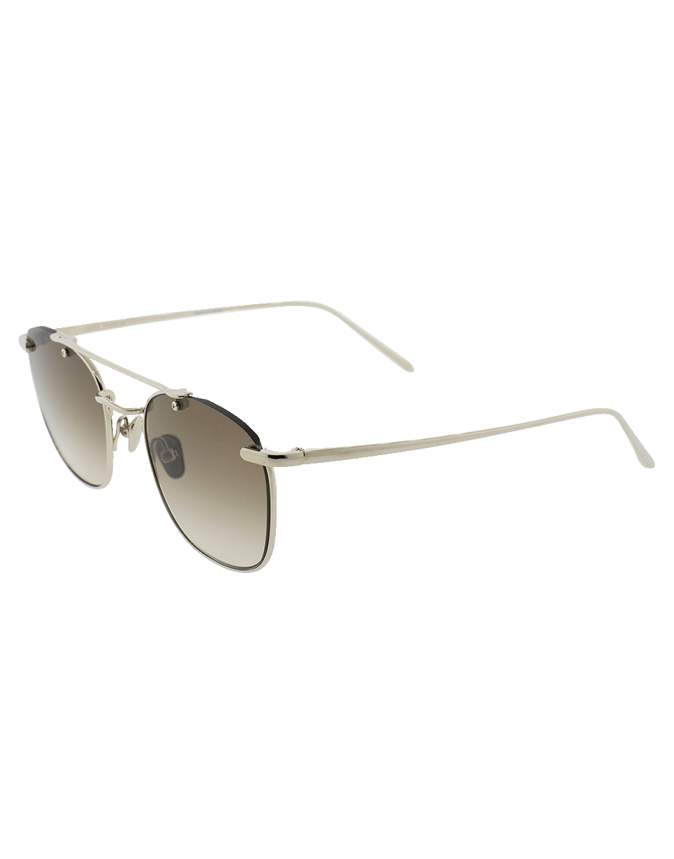 LINDA FARROW-Brow Bar Sunglasses-GLD/MOCH