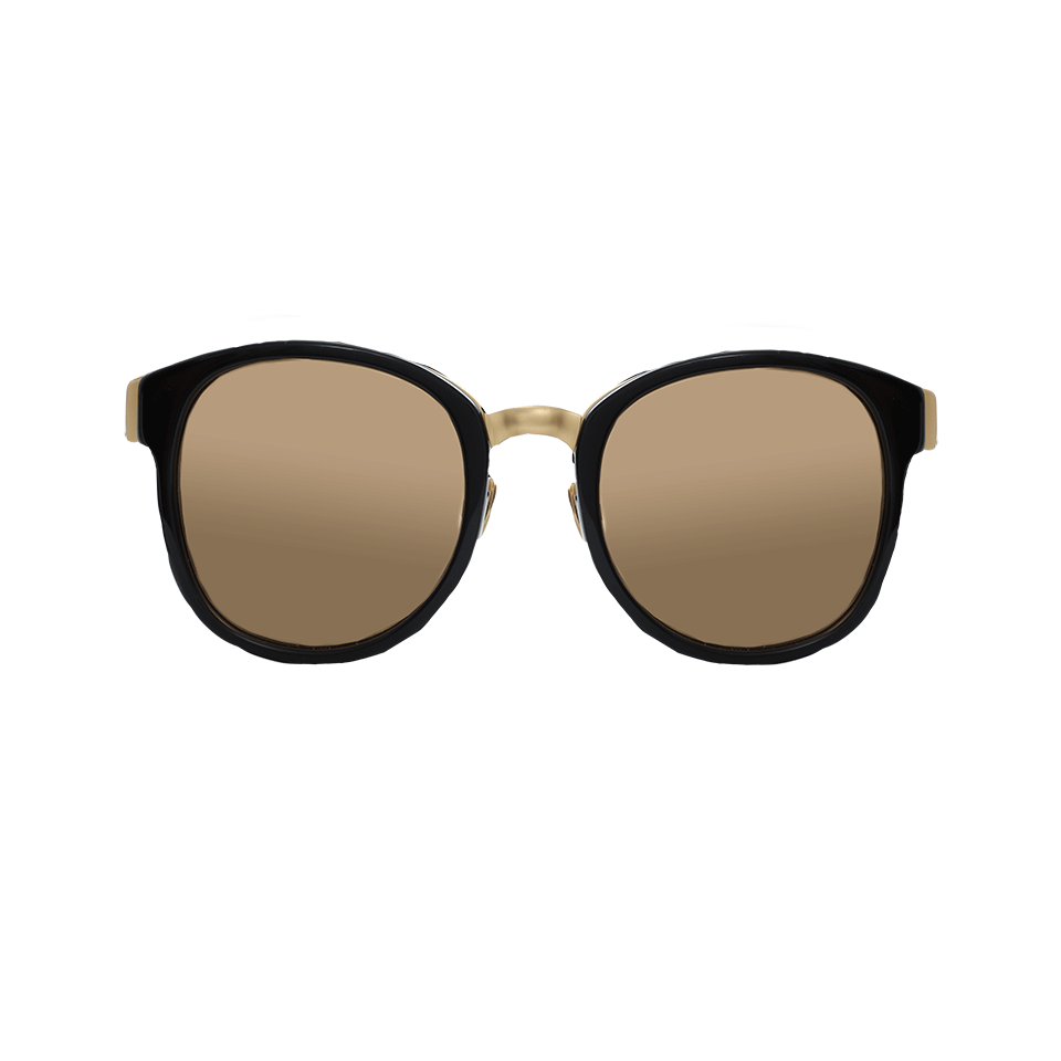 LINDA FARROW-259 Sunglasses-GOLD