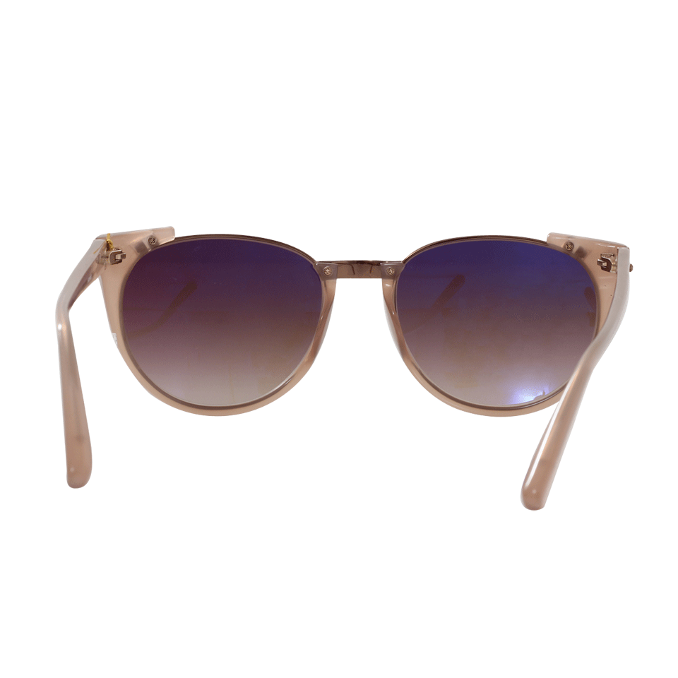 LINDA FARROW-Browline Sunglasses-MINK