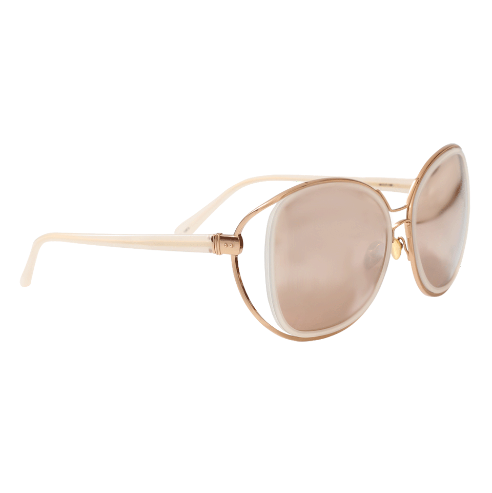 LINDA FARROW-Double Frame Sunglasses-PALE PNK
