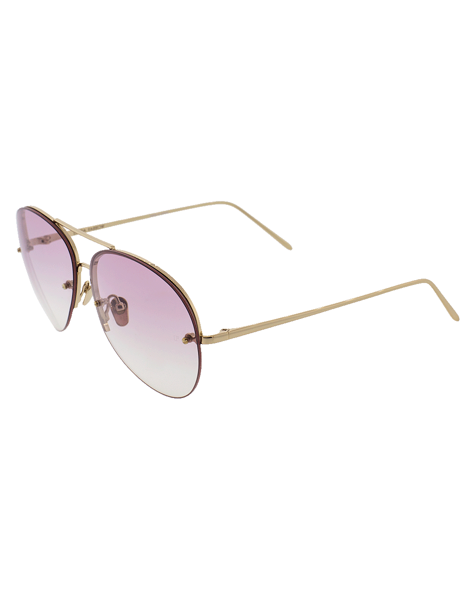 LINDA FARROW-Translucent Aviators-PINK
