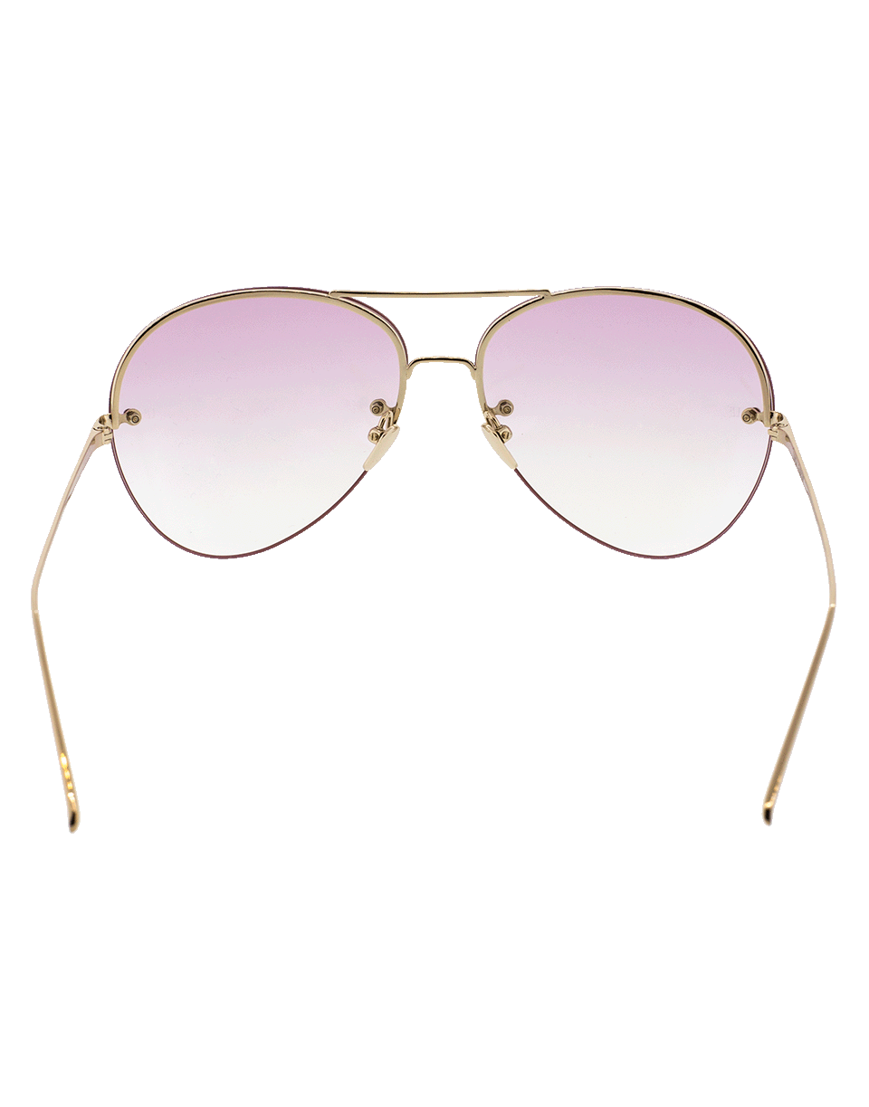 LINDA FARROW-Translucent Aviators-PINK
