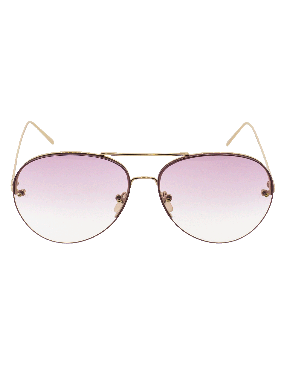 LINDA FARROW-Translucent Aviators-PINK
