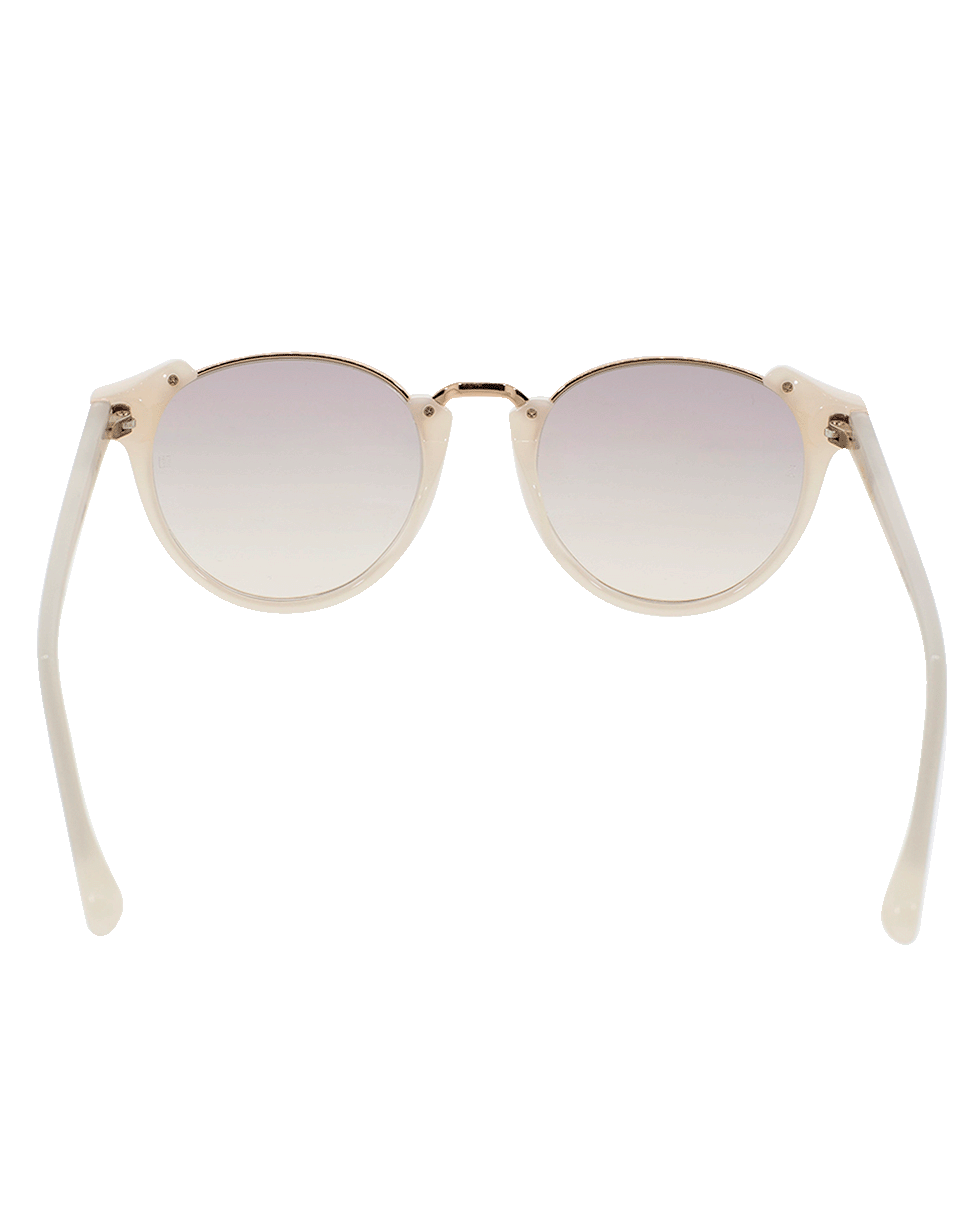 LINDA FARROW-Round Sunglasses-PNK/RG