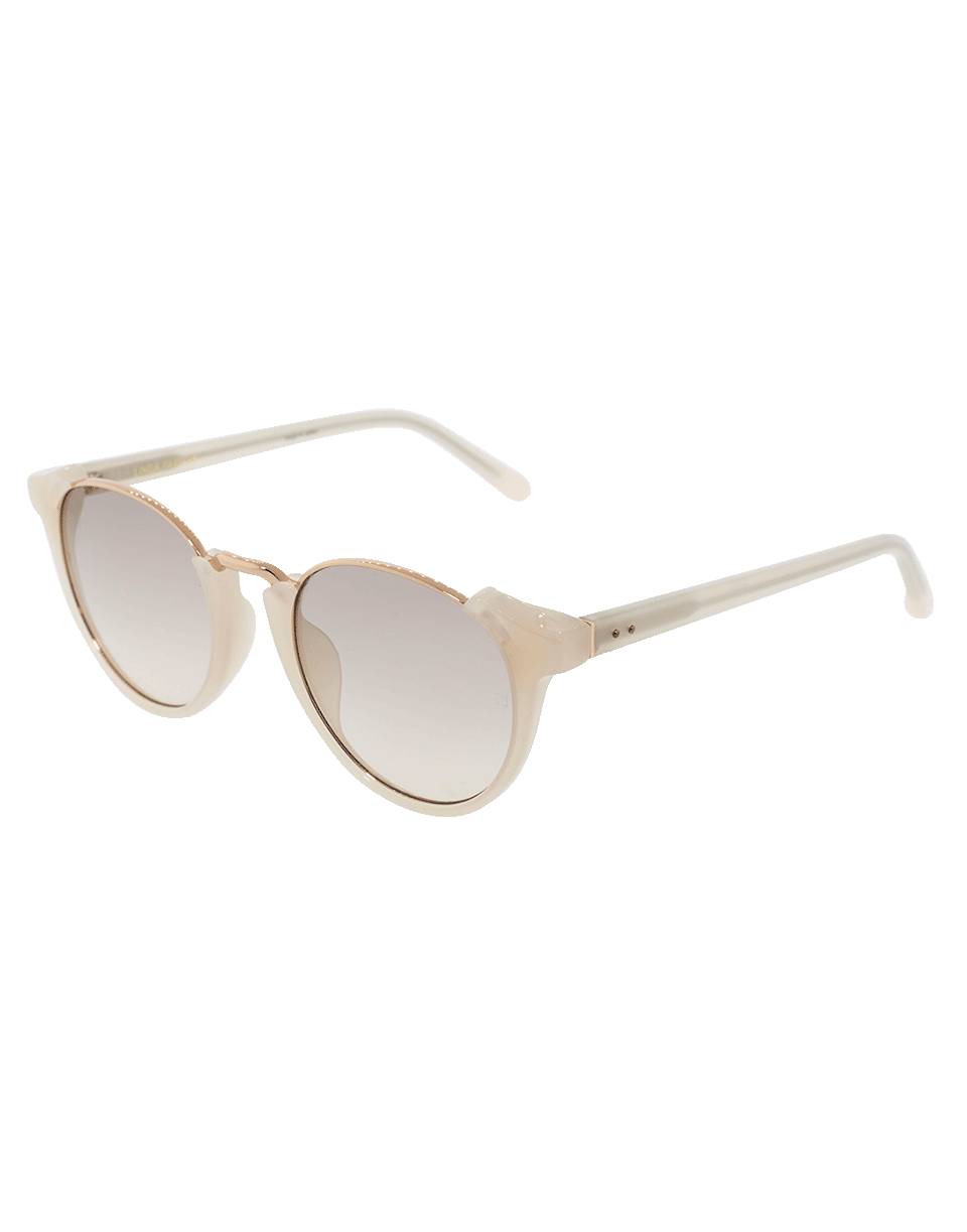 LINDA FARROW-Round Sunglasses-PNK/RG