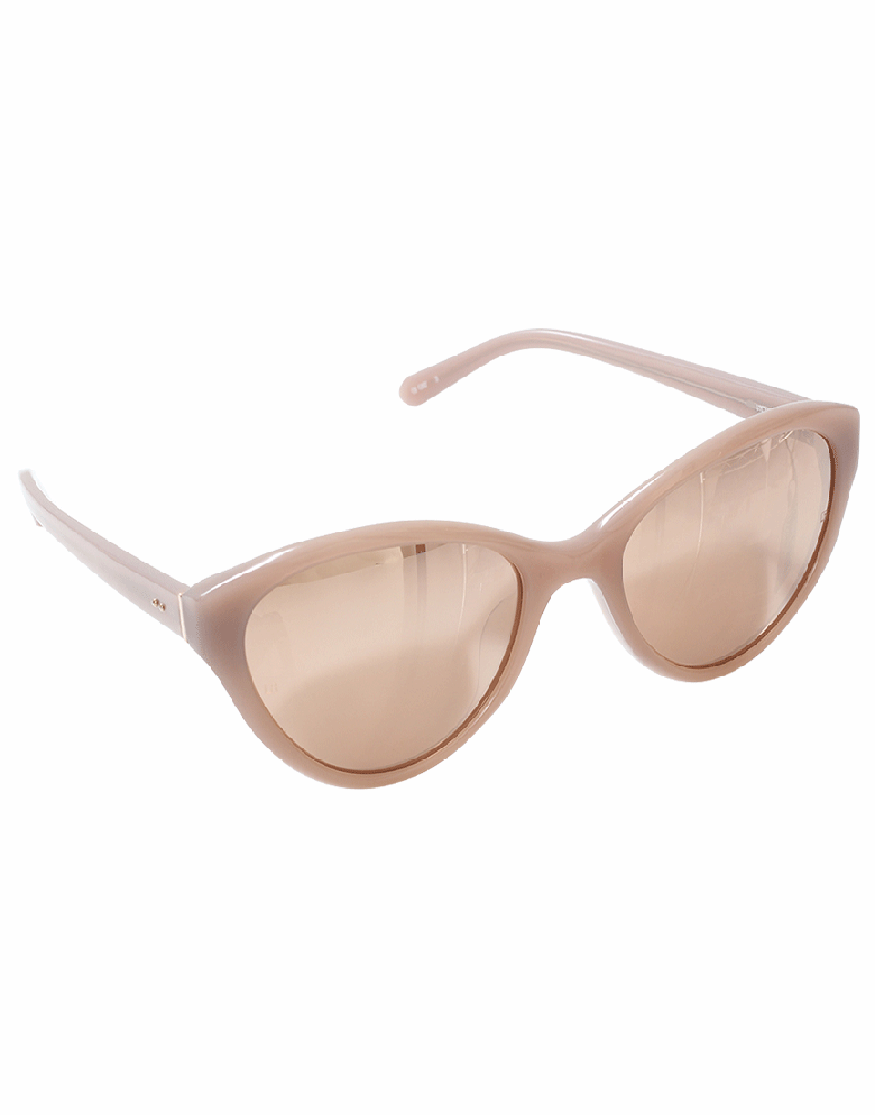 LINDA FARROW-Dusty Cateye Sunglasses-ROSE