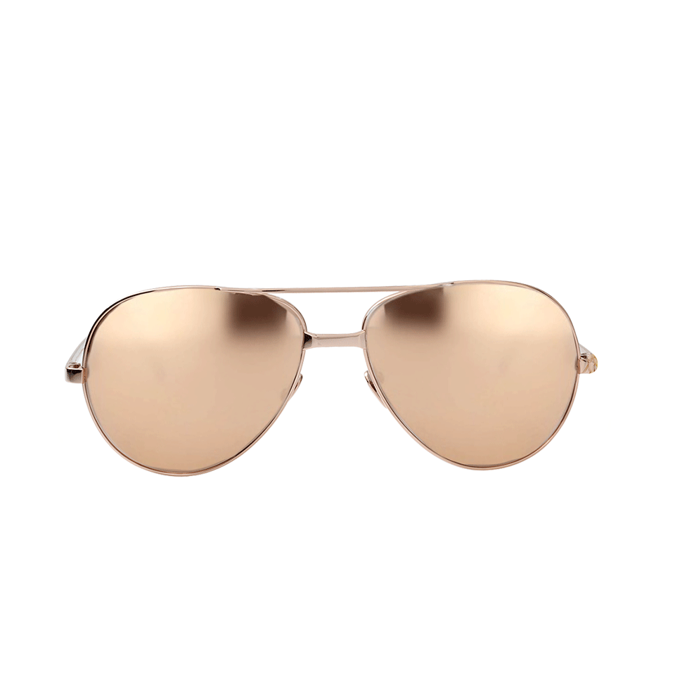 LINDA FARROW-Rose Gold Aviators-ROSE GLD