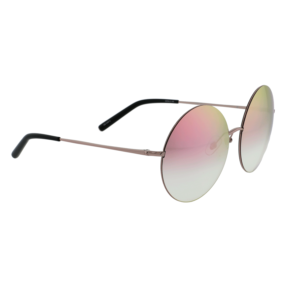 LINDA FARROW-Rose Gold Metal Sunglasses-ROSE GOLD
