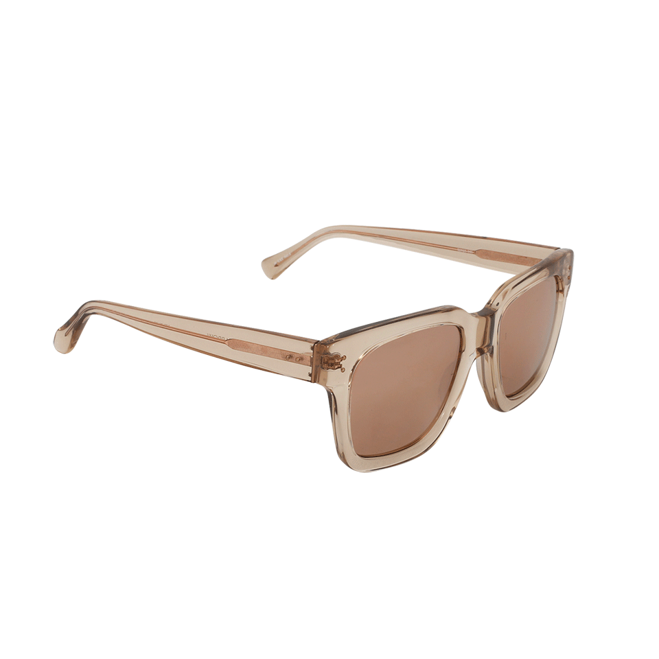 LINDA FARROW-Square Sunglasses-ROSE GOLD