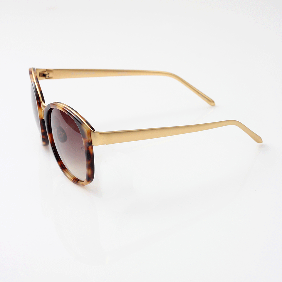 LINDA FARROW-259 Sunglasses-TORTOISE
