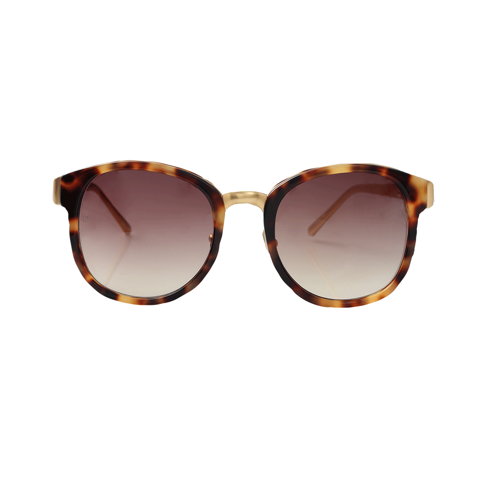LINDA FARROW-259 Sunglasses-TORTOISE
