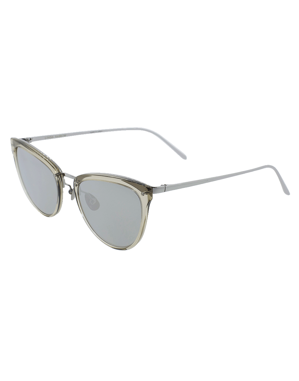 LINDA FARROW-Cat Eye Sunglasses-TRFFL/WH