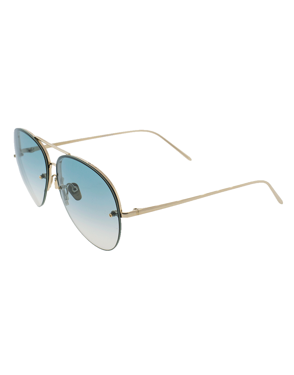 LINDA FARROW-Translucent Aviators-TURQUOIS