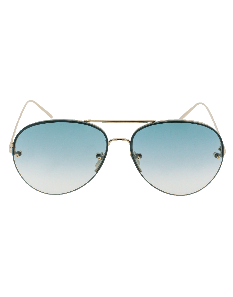 LINDA FARROW-Translucent Aviators-TURQUOIS