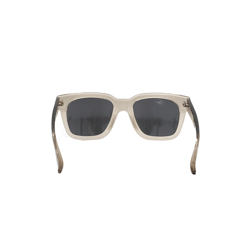 LINDA FARROW-Platinum Sunglasses-WHT/GLD